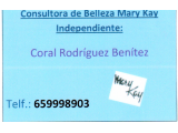 Consultora de Belleza Mary Kay. Independiente: Coral Rodrguez Bentez